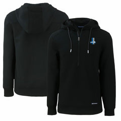 Detroit Lions  Cutter & Buck Throwback Roam Eco Half-Zip Recycled Pullover Hoodie