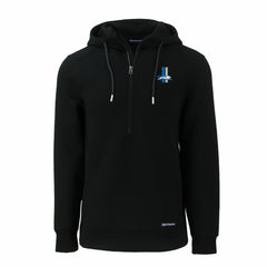 Detroit Lions  Cutter & Buck Throwback Roam Eco Half-Zip Recycled Pullover Hoodie