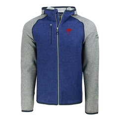 Buffalo Bills  Cutter & Buck Throwback Mainsail Sweater-Knit Full-Zip Hoodie