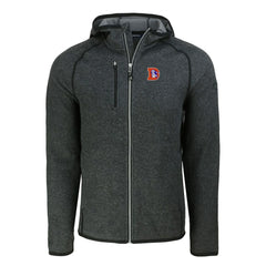 Denver Broncos  Cutter & Buck Throwback Mainsail Sweater-Knit Full-Zip Hoodie