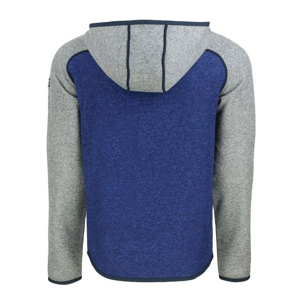 New England Patriots  Cutter & Buck Throwback Mainsail Sweater-Knit Full-Zip Hoodie