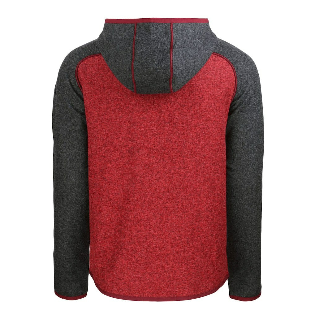 San Francisco 49ers  Cutter & Buck Throwback Mainsail Sweater-Knit Full-Zip Hoodie