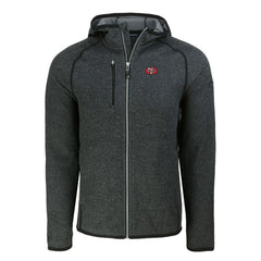 San Francisco 49ers  Cutter & Buck Throwback Mainsail Sweater-Knit Full-Zip Hoodie