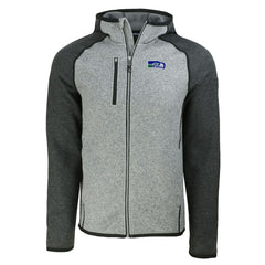 Seattle Seahawks  Cutter & Buck Throwback Mainsail Sweater-Knit Full-Zip Hoodie