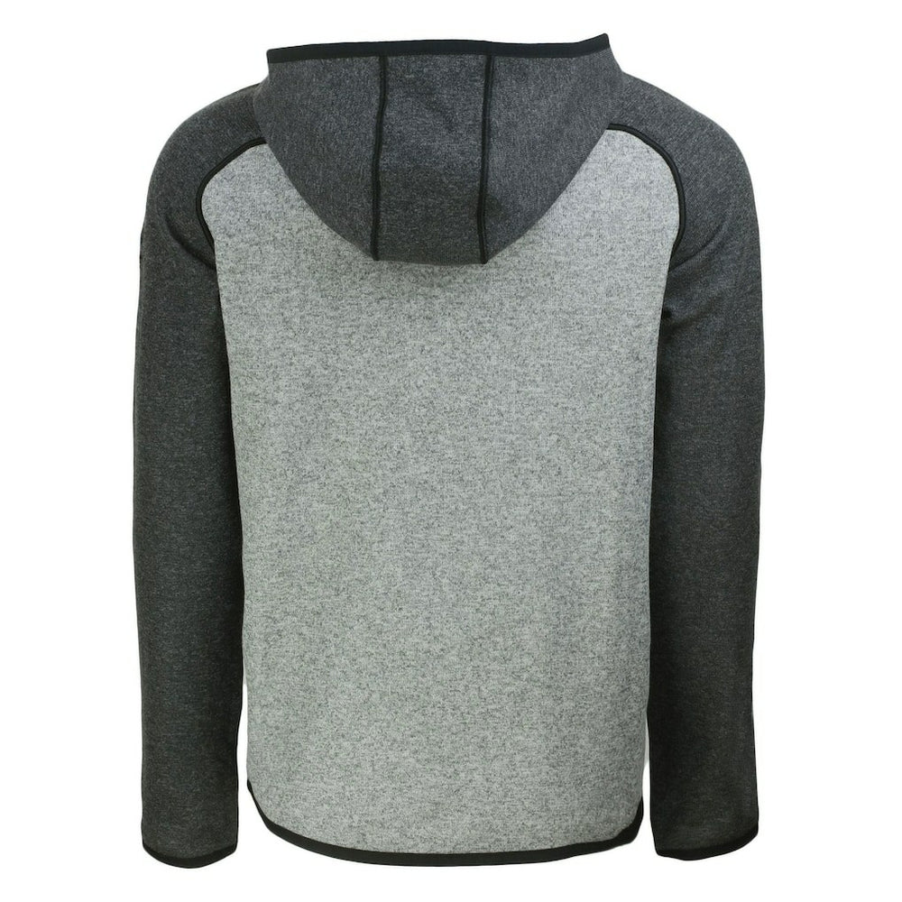 Seattle Seahawks  Cutter & Buck Throwback Mainsail Sweater-Knit Full-Zip Hoodie