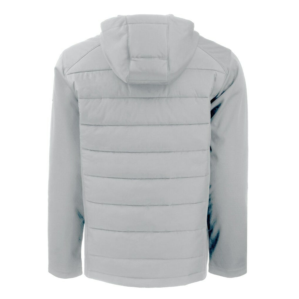 Atlanta Falcons  Cutter & Buck Throwback Evoke Hybrid Eco Softshell Recycled Full-Zip Hoodie Jacket