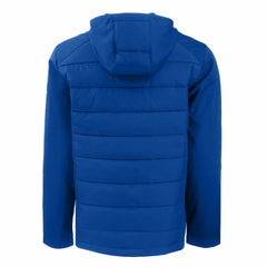 Denver Broncos  Cutter & Buck Throwback Evoke Hybrid Eco Softshell Recycled Full-Zip Hoodie Jacket