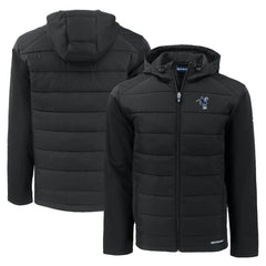 Indianapolis Colts  Cutter & Buck Throwback Evoke Hybrid Eco Softshell Recycled Full-Zip Hoodie Jacket