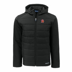Tampa Bay Buccaneers  Cutter & Buck Throwback Evoke Hybrid Eco Softshell Recycled Full-Zip Hoodie Jacket
