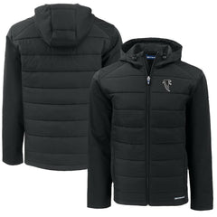 Atlanta Falcons  Cutter & Buck Throwback Big & Tall Evoke Hybrid Eco Softshell Recycled Full-Zip Jacket