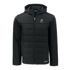 Cleveland Browns  Cutter & Buck Throwback Big & Tall Evoke Hybrid Eco Softshell Recycled Full-Zip Jacket