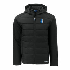 Detroit Lions  Cutter & Buck Throwback Big & Tall Evoke Hybrid Eco Softshell Recycled Full-Zip Jacket
