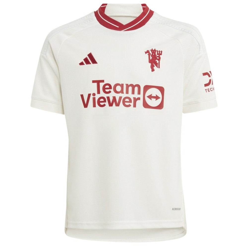 Alejandro Garnacho Manchester United Youth 2023/24 Third Replica Player Jersey – White - Adidas