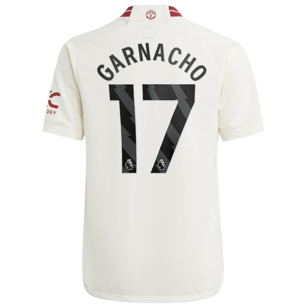 Alejandro Garnacho Manchester United Youth 2023/24 Third Replica Player Jersey – White - Adidas