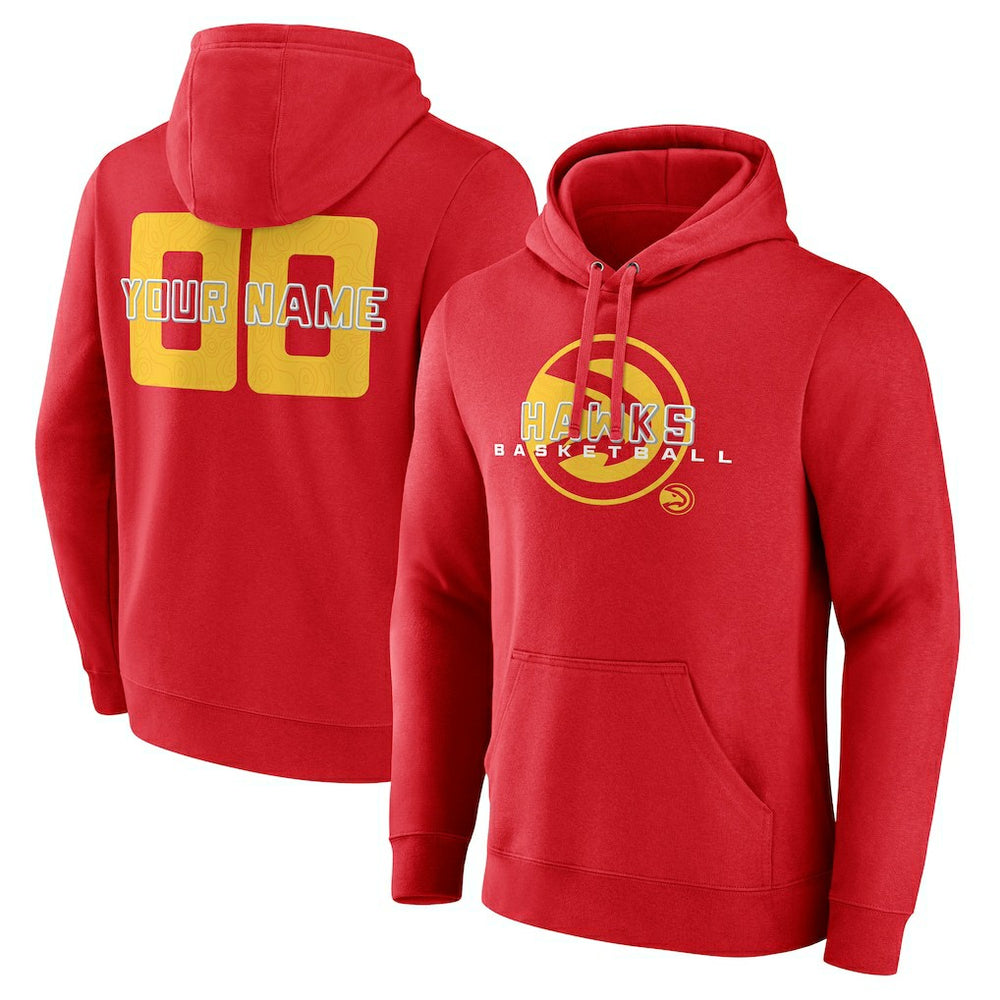 Atlanta Hawks Stellar Personalized Name & Number Pullover Hoodie For Sale