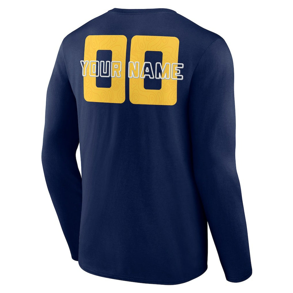 Denver Nuggets Stellar Personalized Name & Number Long Sleeve T-Shirt sale Outlet