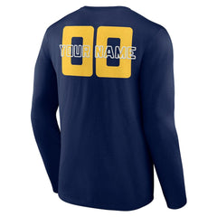 Denver Nuggets Stellar Personalized Name & Number Long Sleeve T-Shirt sale Outlet