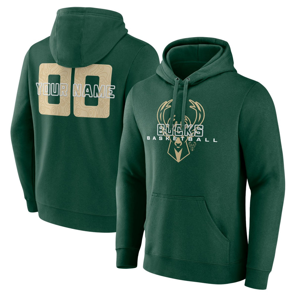 Milwaukee Bucks Stellar Personalized Name & Number Pullover Hoodie On Sale