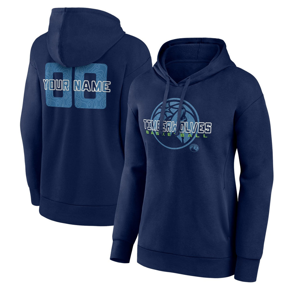 Minnesota Timberwolves Women's Stellar Personalized Name & Number Pullover Hoodie Discount