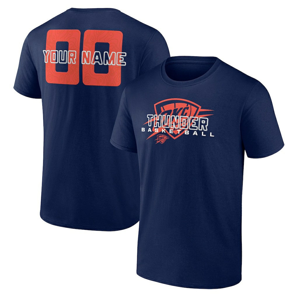 Oklahoma City Thunder Stellar Personalized Name & Number T-Shirt On Sale