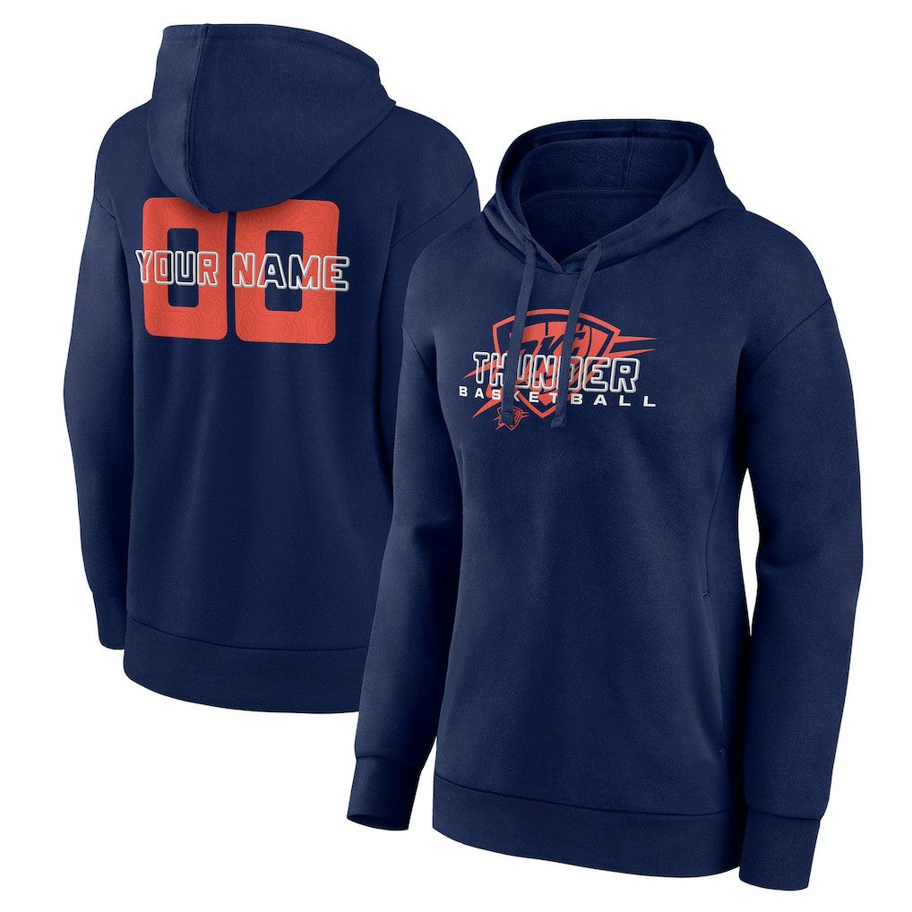 Oklahoma City Thunder Women's Stellar Personalized Name & Number Pullover Hoodie Online