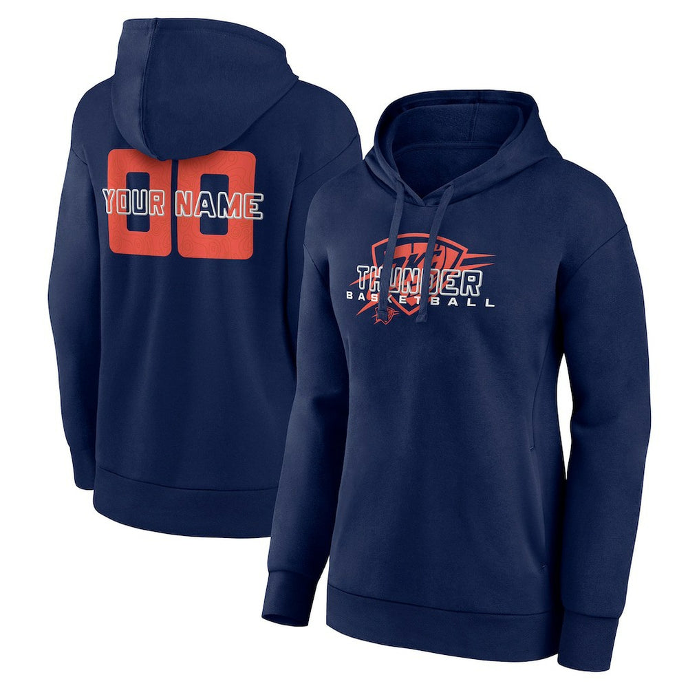 Oklahoma City Thunder Women's Stellar Personalized Name & Number Pullover Hoodie Online
