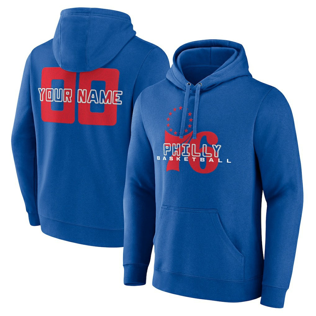Philadelphia 76ers Stellar Personalized Name & Number Pullover Hoodie Online
