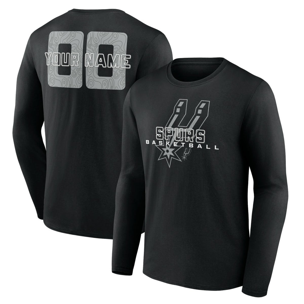 San Antonio Spurs Stellar Personalized Name & Number Long Sleeve T-Shirt For Sale