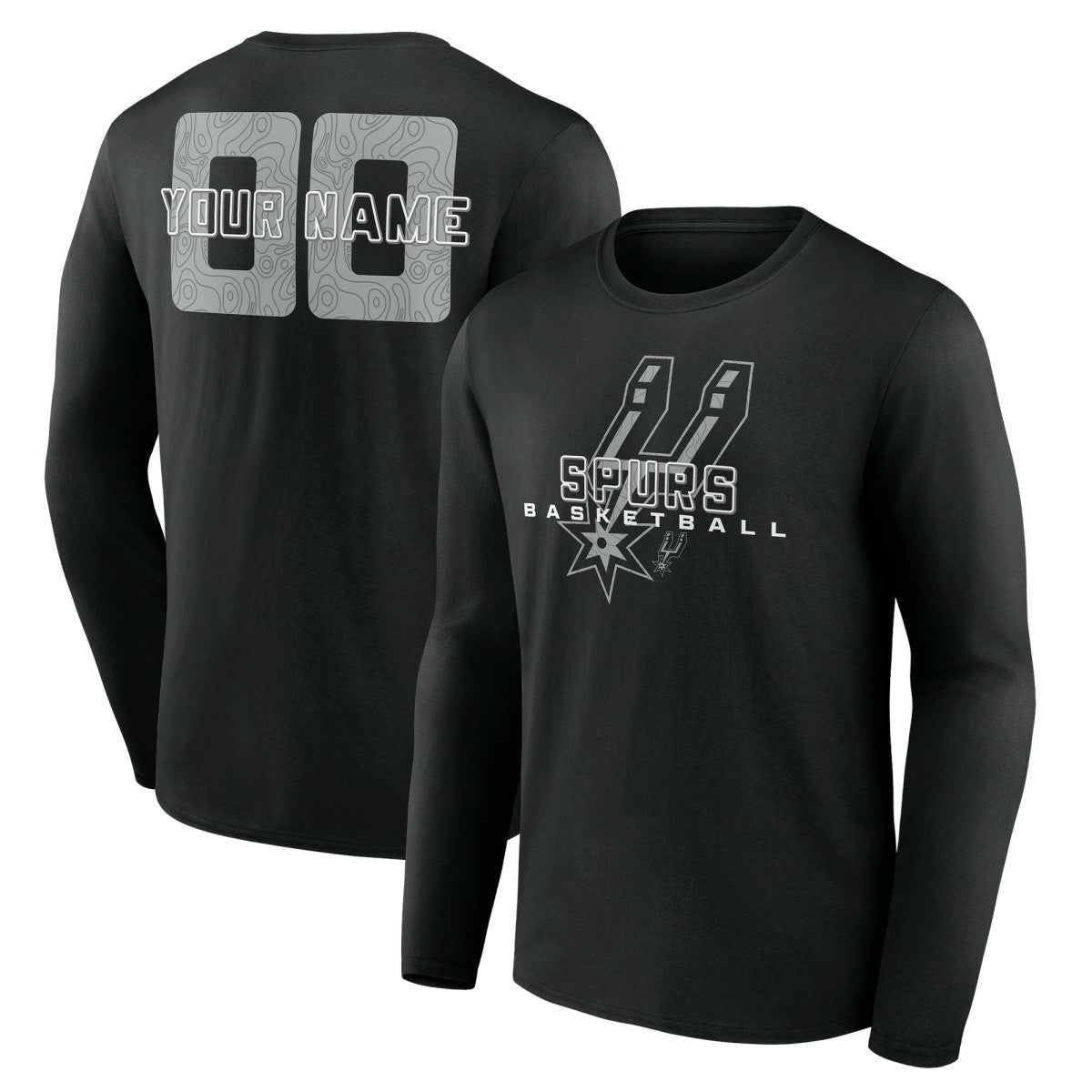 San Antonio Spurs Stellar Personalized Name & Number Long Sleeve T-Shirt For Sale