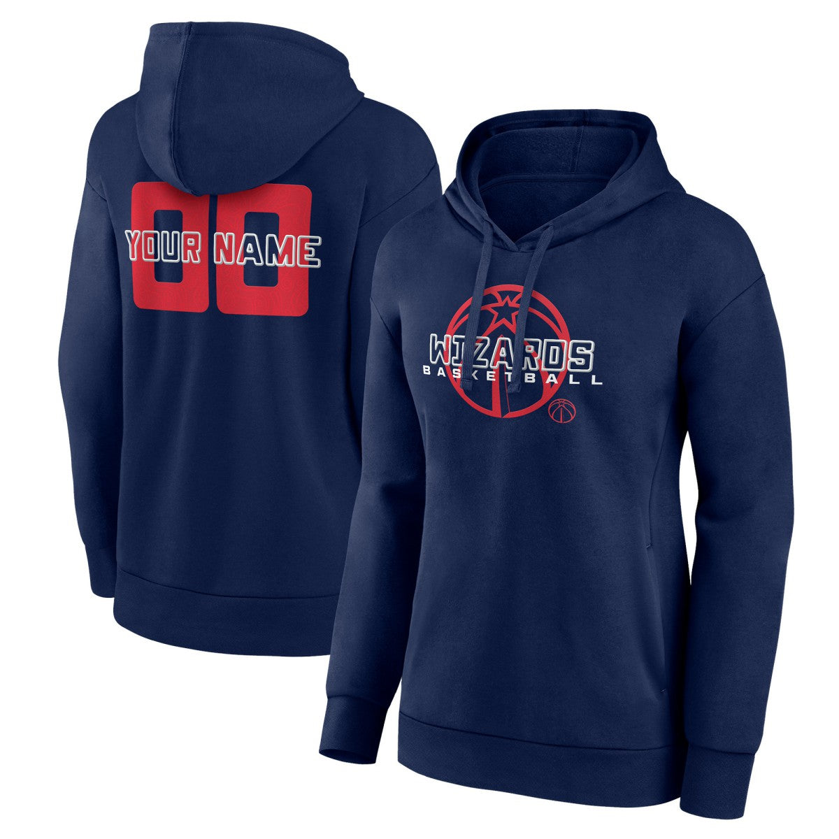 Washington Wizards Women's Stellar Personalized Name & Number Pullover Hoodie On Sale
