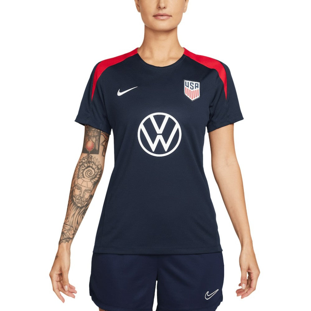 USMNT Women's 2024 Strike Performance Top Navy - Nike