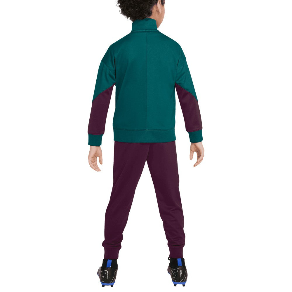Paris Saint-Germain Preschool 2024/25 Strike Full-Zip Track Suit Teal/Burgundy - Nike