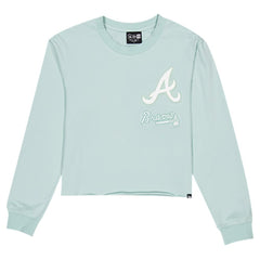 Atlanta Braves New Era Women's Breeze Logo Select Cropped Long Sleeve T-Shirt | MLB Near me