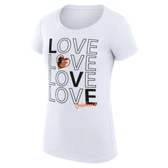 Baltimore Orioles G-III 4Her by Carl Banks Women's Super-Slim Fit Lightweight Love Graphic Team T-Shirt | MLB Online