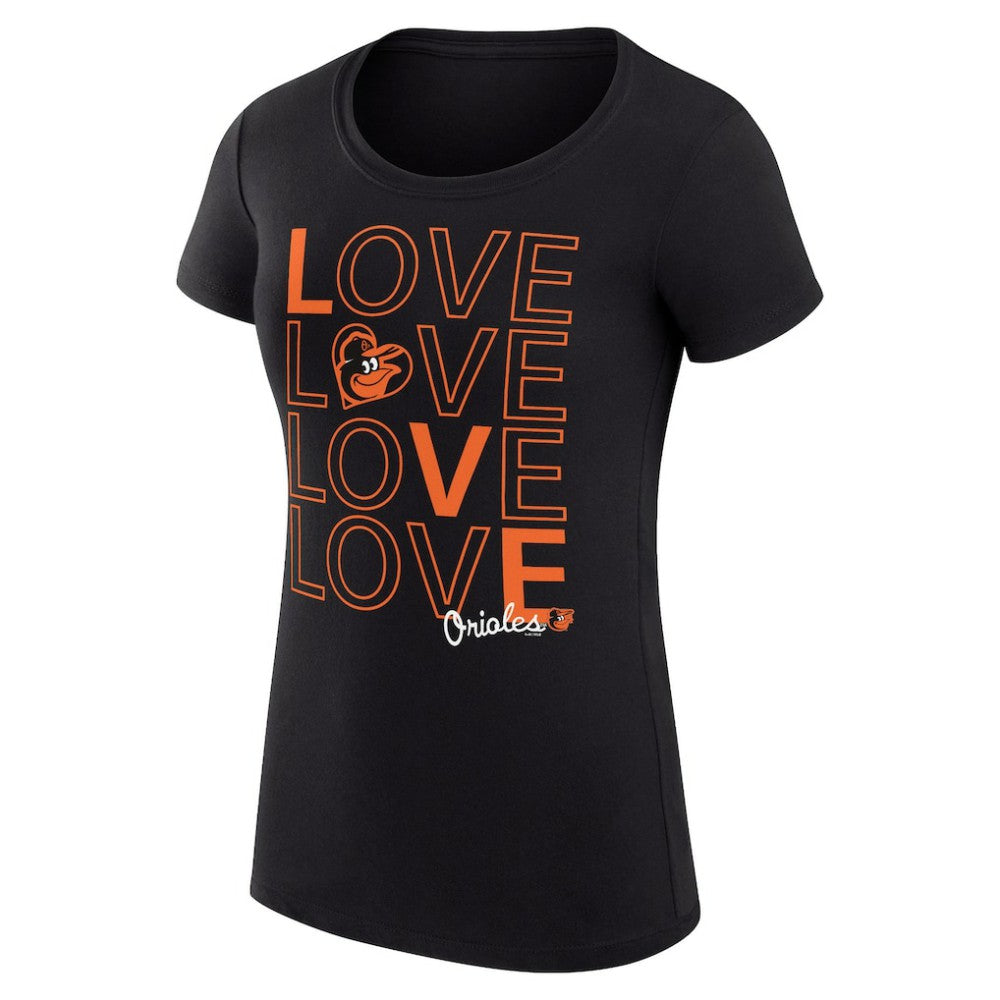Baltimore Orioles G-III 4Her by Carl Banks Women's Super-Slim Fit Lightweight Love Graphic Team T-Shirt | MLB US