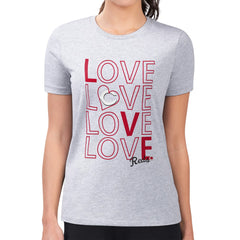 Cincinnati Reds G-III 4Her by Carl Banks Women's Super-Slim Fit Lightweight Love Graphic Team T-Shirt | MLB New