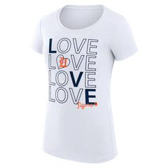 Detroit Tigers G-III 4Her by Carl Banks Women's Super-Slim Fit Lightweight Love Graphic Team T-Shirt | MLB Shop