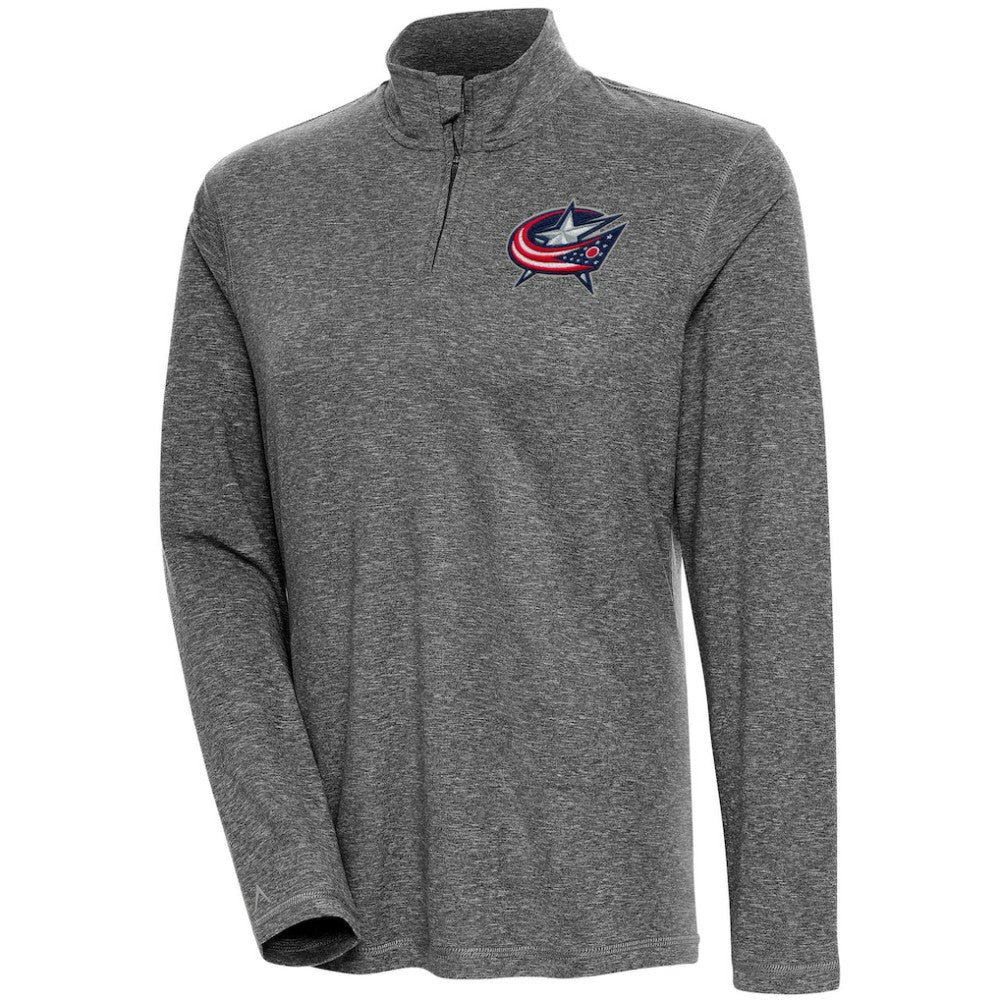 Columbus Blue Jackets Antigua Women's Confront Quarter-Zip Pullover Top Sale