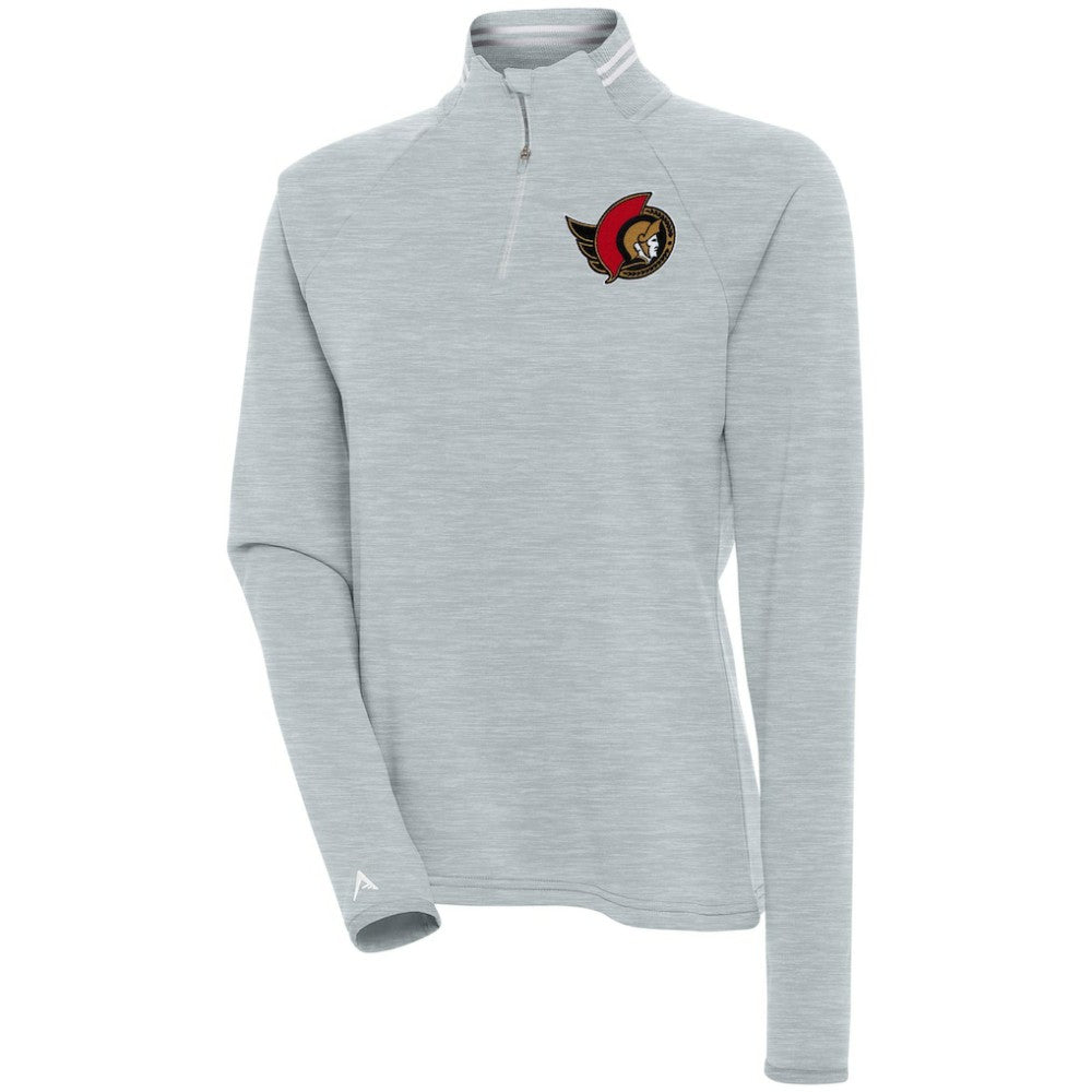 Ottawa Senators Antigua Women's Milo Quarter-Zip Pullover Top Sale