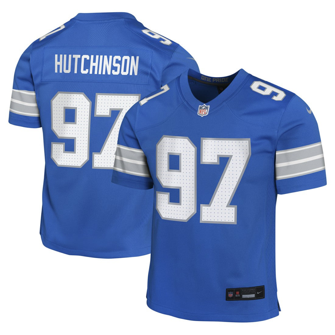 Detroit Lions Nike Aidan Hutchinson  Youth Game Jersey