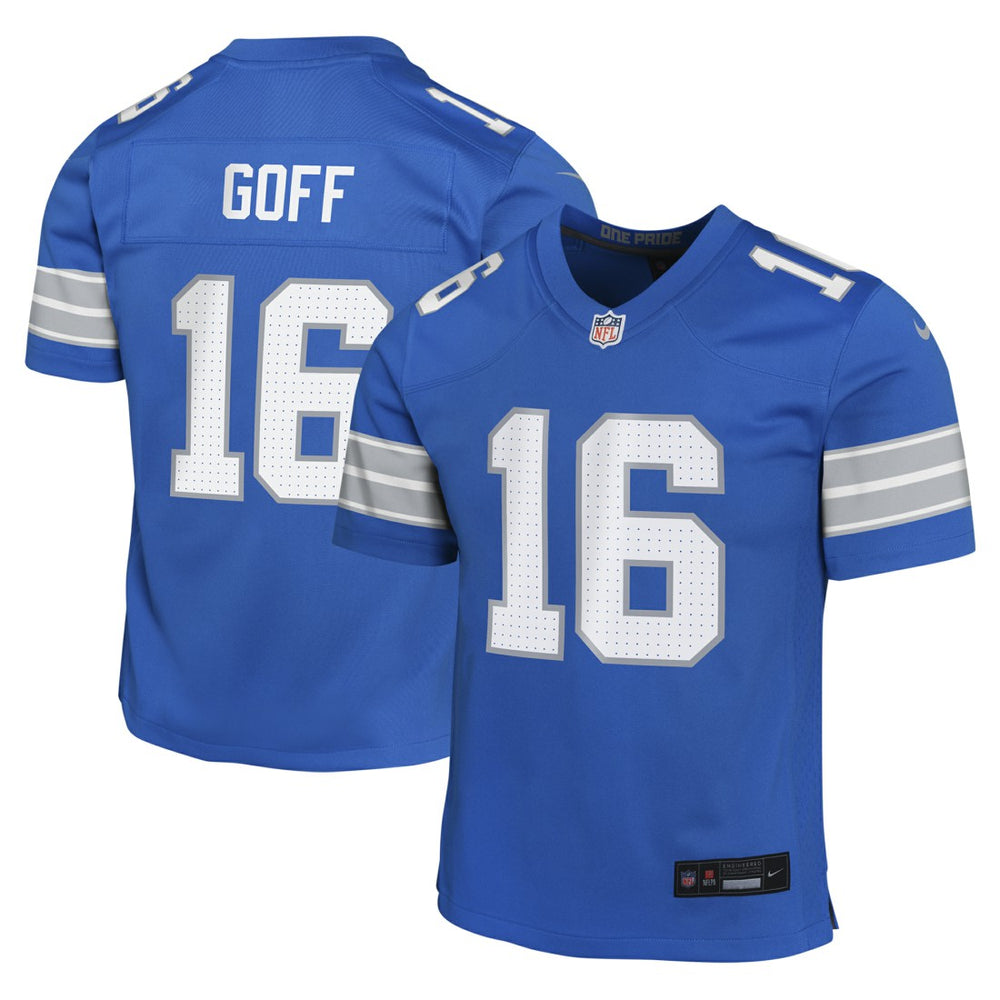 Detroit Lions Nike Jared Goff  Youth Game Jersey
