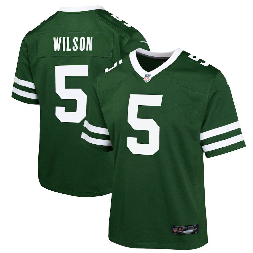 New York Jets Nike Garrett Wilson  Youth Game Jersey