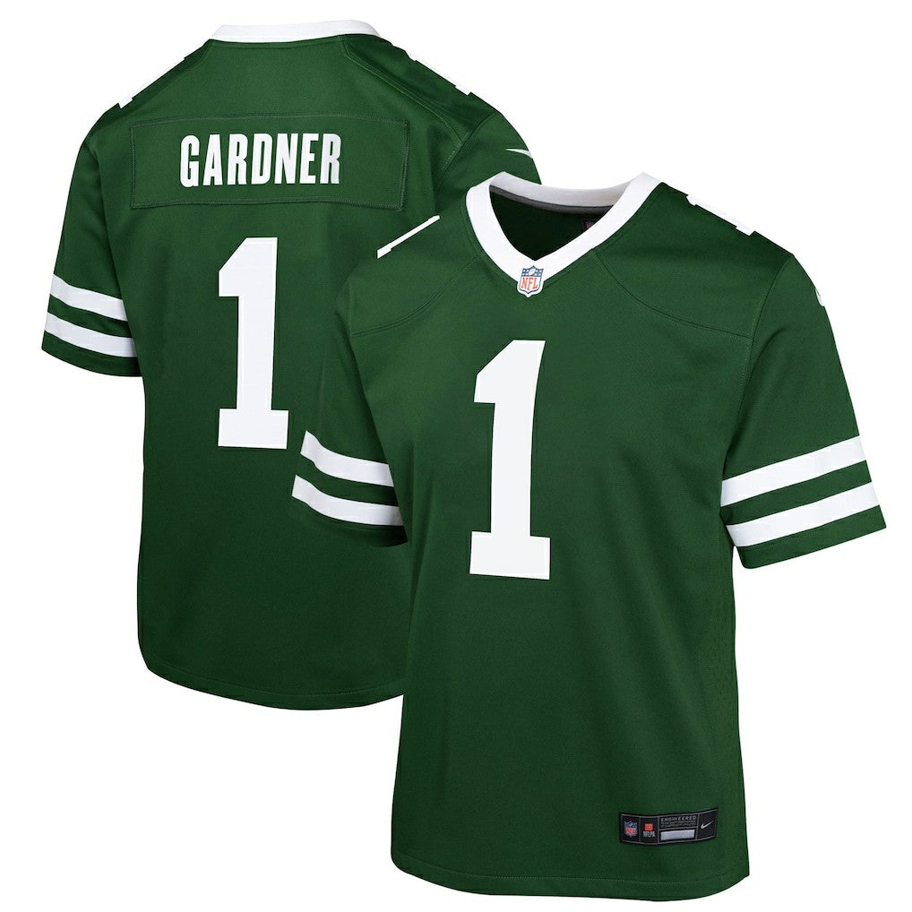 New York Jets Nike Ahmad Sauce Gardner  Youth Game Jersey