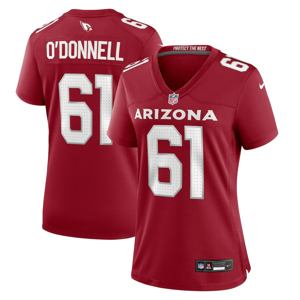 Arizona Cardinals Nike Carter O'Donnell  Women's Team Game Jersey