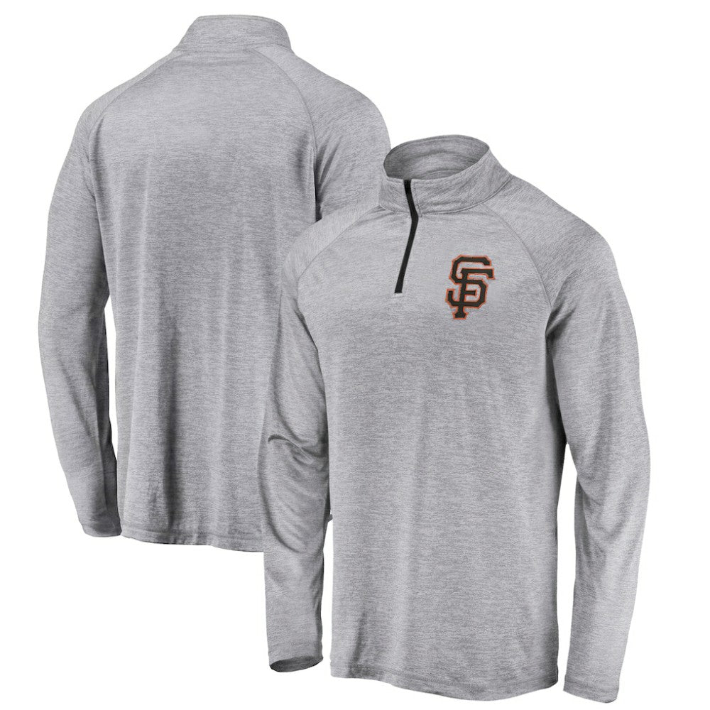 San Francisco Giants Profile Big & Tall Raglan Quarter-Zip Top | MLB Outlet