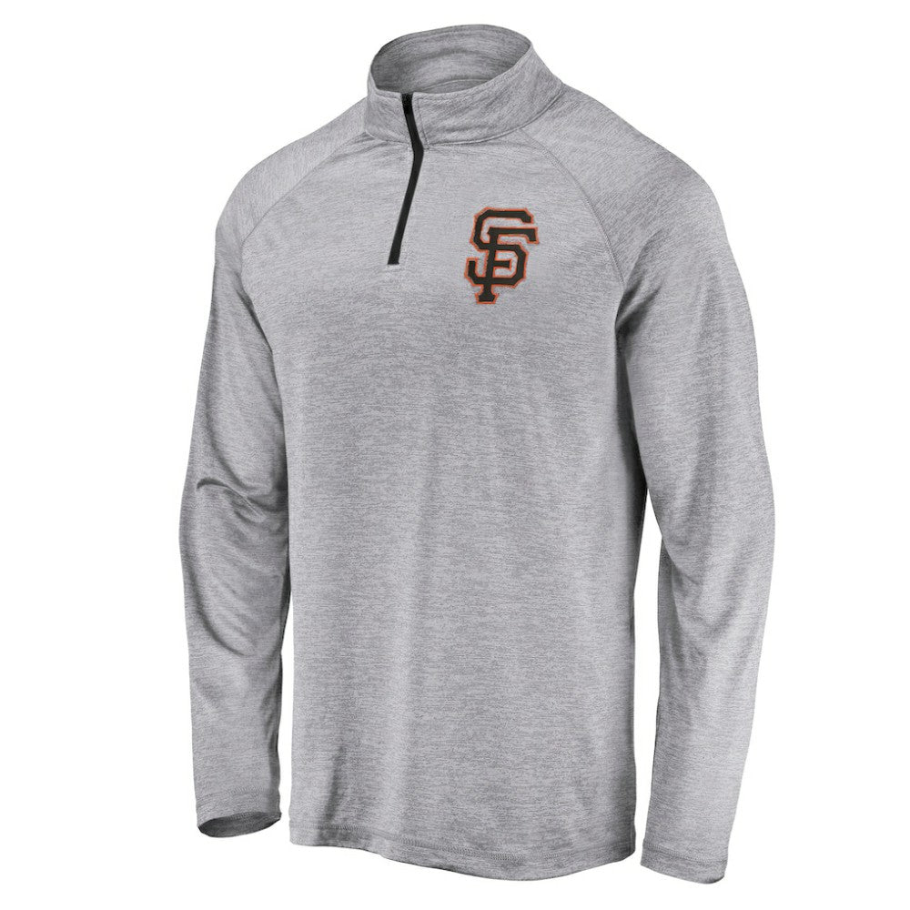 San Francisco Giants Profile Big & Tall Raglan Quarter-Zip Top | MLB Outlet