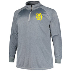San Diego Padres Profile Big & Tall Raglan Quarter-Zip Top | MLB On Sale
