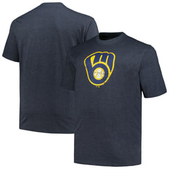 Milwaukee Brewers Profile Big & Tall Weathered Logo T-Shirt | MLB Sale