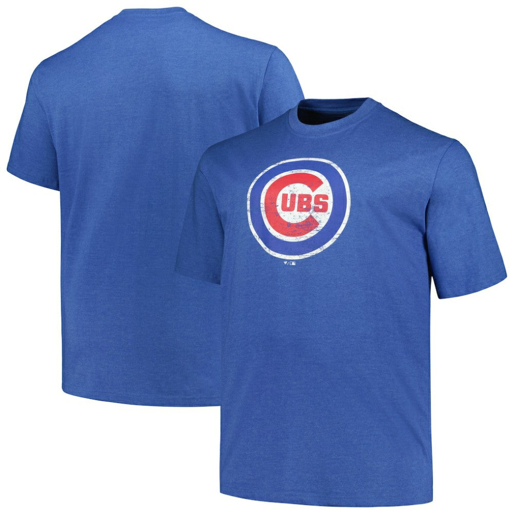 Chicago Cubs Profile Big & Tall Weathered Logo T-Shirt | MLB Outlet