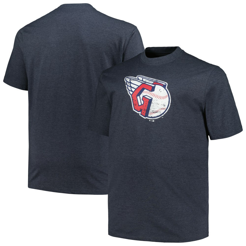 Cleveland Guardians Profile Big & Tall Weathered Logo T-Shirt | MLB New